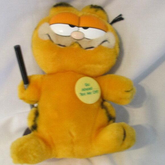 Rare Garfield "Go Ahead ... Tee Me Off!" Golfer Plush - Picture 2 of 5